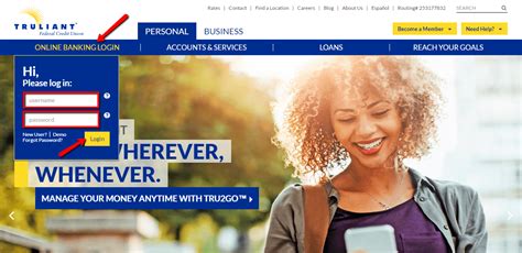 truliant federal credit union login portal